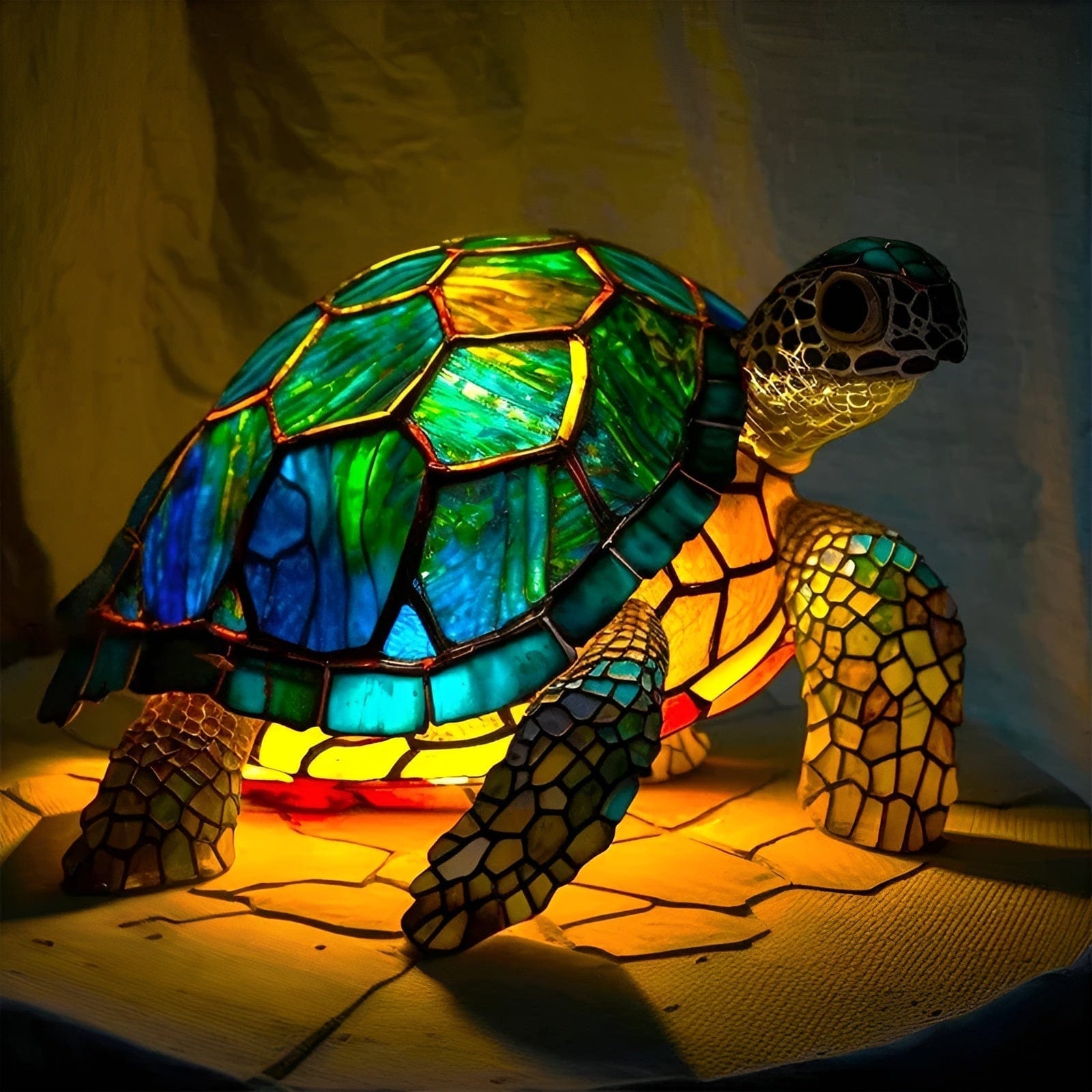 Animal Glow™ | Handgjord Tiffany-lampa